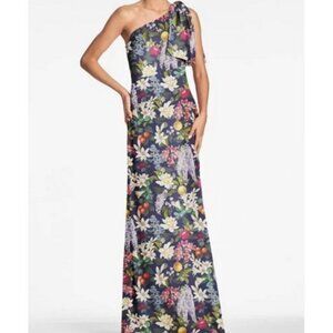 Sachin & Babi Alto Giardino Chelsea Bow One-Shoulder Gown Dress